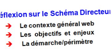 Extrait d'un powerpoint de schéma directeur